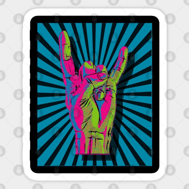 HEAVY METAL HAND SIGN Sticker by shethemastercovets